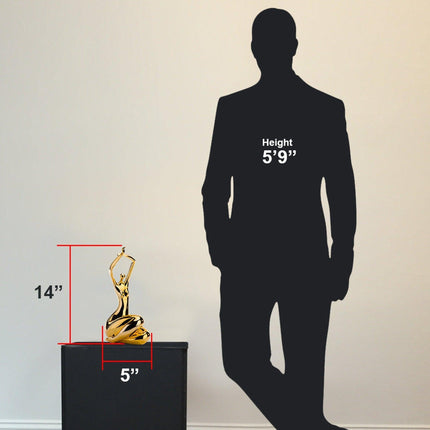 Elizabeth Sculpture // Small Gold Sculpture TriadCommerceInc   