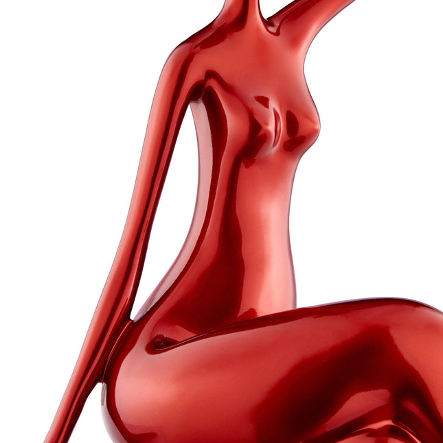 Elizabeth Sculpture // Small Metallic Red Sculpture TriadCommerceInc   