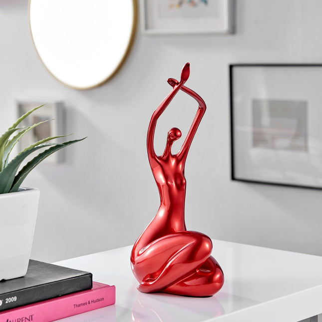 Elizabeth Sculpture // Small Metallic Red Sculpture TriadCommerceInc   