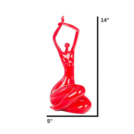 Elizabeth Sculpture // Small Red Sculpture TriadCommerceInc   