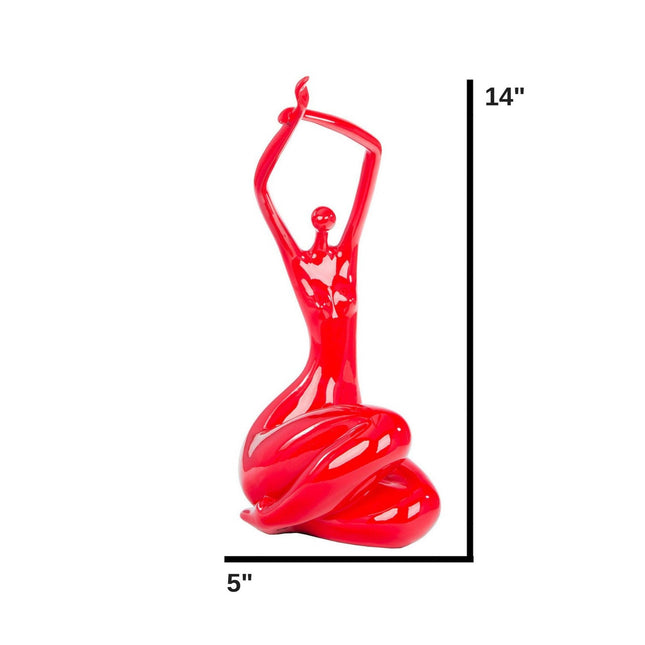 Elizabeth Sculpture // Small Red Sculpture TriadCommerceInc   