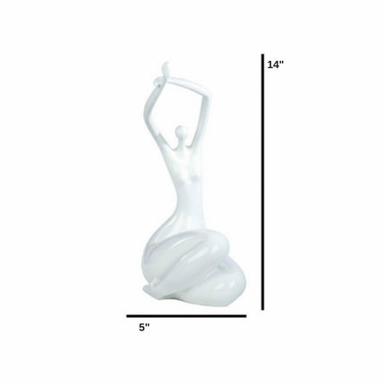 Elizabeth Sculpture // Small White Sculpture TriadCommerceInc   