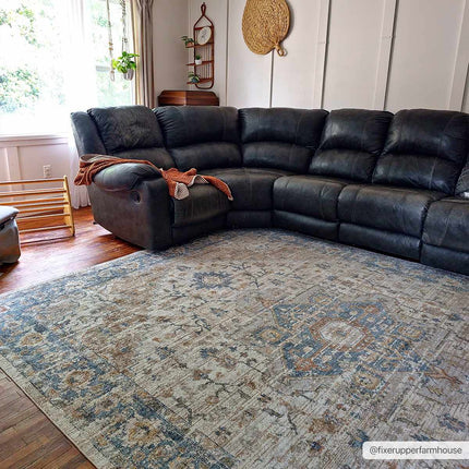 Ezri Flat Pile Washable Rug Rugs TriadCommerceInc