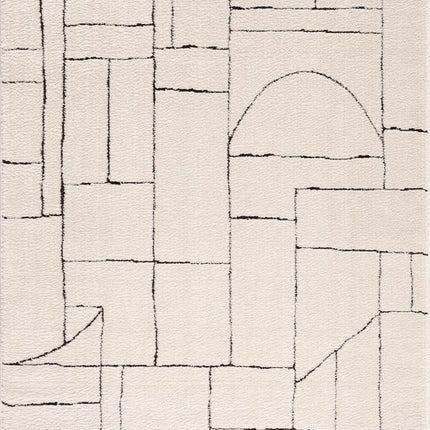 Keats Black & White Area Rug - Clearance Rugs TriadCommerceInc