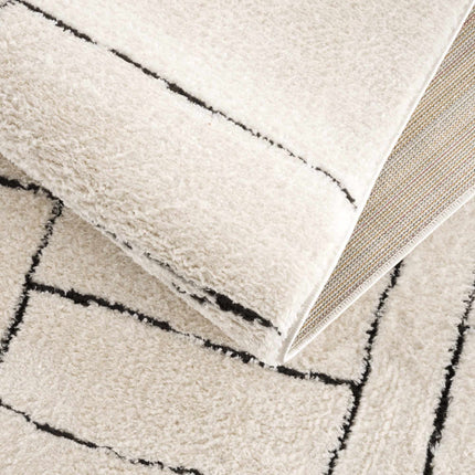 Keats Black & White Area Rug - Clearance Rugs TriadCommerceInc