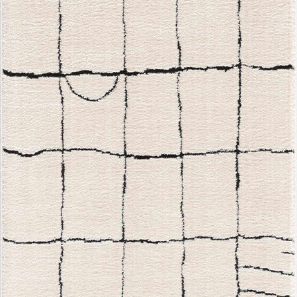 Keanu Black & White Area Rug - Clearance Rugs TriadCommerceInc