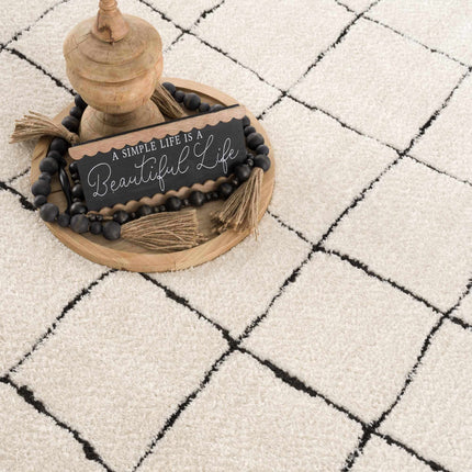 Keanu Black & White Area Rug - Clearance Rugs TriadCommerceInc