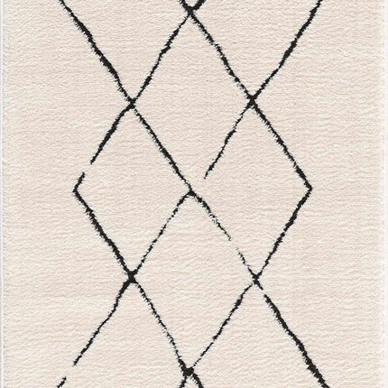 Keone Black & White Area Rug Rugs TriadCommerceInc 2'8" x 7'3" Runner