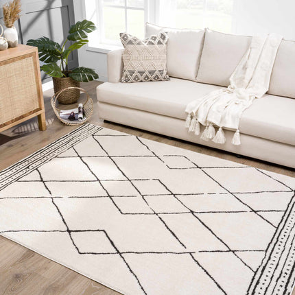 Keone Black & White Area Rug Rugs TriadCommerceInc