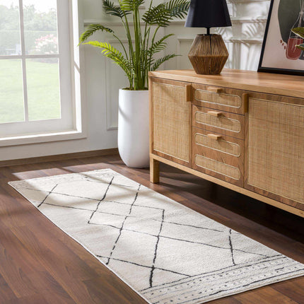 Keone Black & White Area Rug Rugs TriadCommerceInc