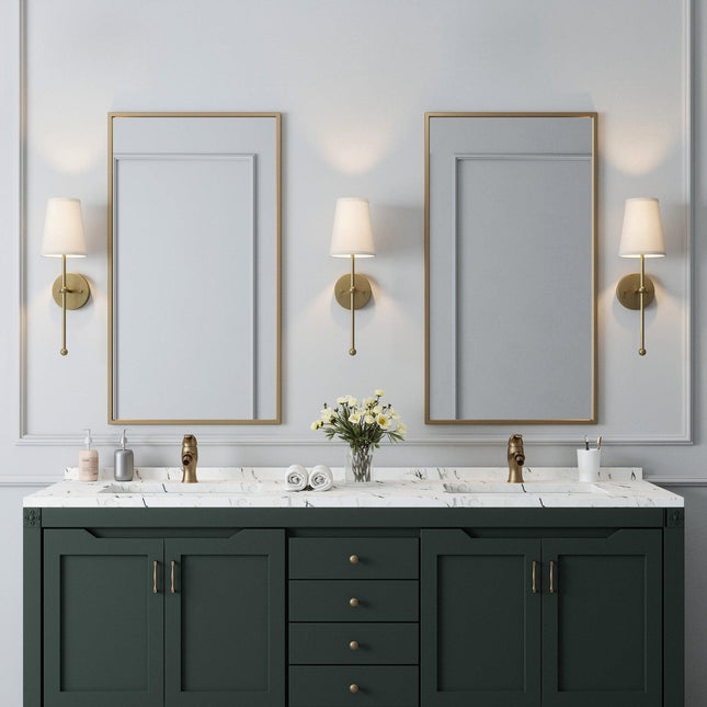 Finley 1-Light Satin Gold Dimmable Bathroom Sconce Home Decor > Lighting > Wall Lighting > Wall Sconces TriadCommerceInc