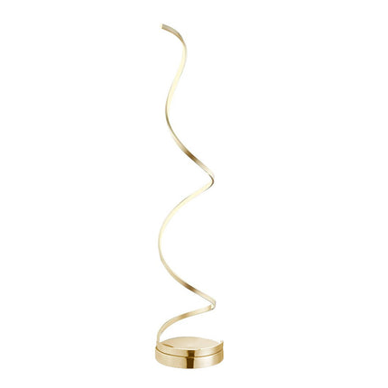 Modern Spiral LED 61" Gold Floor Lamp // Dimmable Led Strip Floor Lamps TriadCommerceInc   