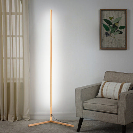 RGBCW Corner Floor Lamp - Golden Floor Lamps TriadCommerceInc