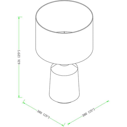 Klos Traditional Taupe Table Lamp Lighting TriadCommerceInc