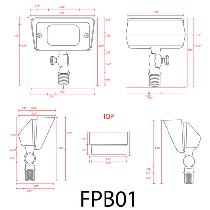 FPB01 LED Directional Flood Light Flood Light TriadCommerceInc