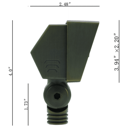 FPB02 Cast Brass Flood Light Flood Light TriadCommerceInc