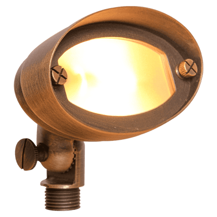 Brass Oval LED Directional Flood Light Outdoor Adjustable Flood Light TriadCommerceInc