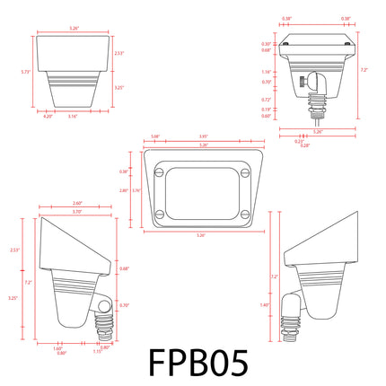 FPB05 Outdoor LED Flood Light Flood Light TriadCommerceInc