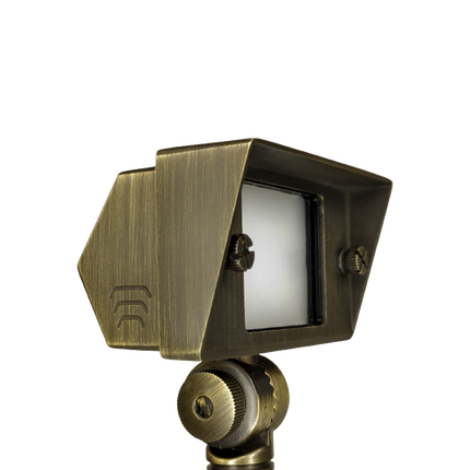 Cast Brass Adjustable LED Flood Light Low Voltage Outdoor Flood Light TriadCommerceInc