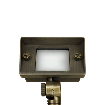Cast Brass Adjustable LED Flood Light Low Voltage Outdoor Flood Light TriadCommerceInc Natural Brass