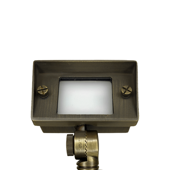 Cast Brass Adjustable LED Flood Light Low Voltage Outdoor Flood Light TriadCommerceInc Natural Brass