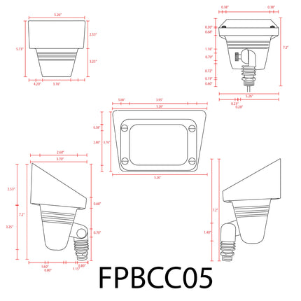 FPBCC05 LED Outdoor Flood Light Flood Light TriadCommerceInc