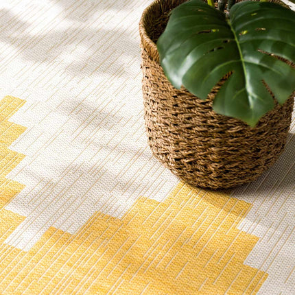 Djugun Yellow Outdoor Rug Rugs TriadCommerceInc
