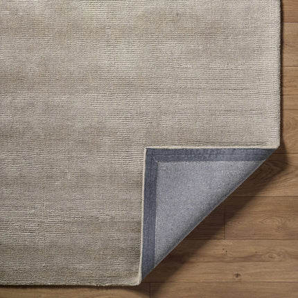 Brockton Solid Wool Gray Area Rug Rugs TriadCommerceInc