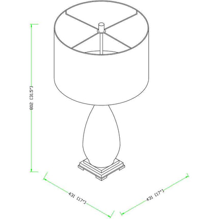 Pogradec Traditional Table Lamp Lighting TriadCommerceInc