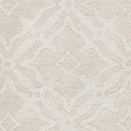 Fyffe Embossed Beige Wool Area Rug Rugs TriadCommerceInc