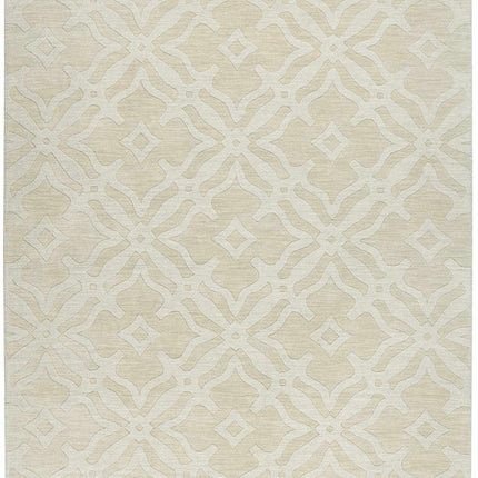 Fyffe Embossed Beige Wool Area Rug Rugs TriadCommerceInc 5' x 7'6" Rectangle