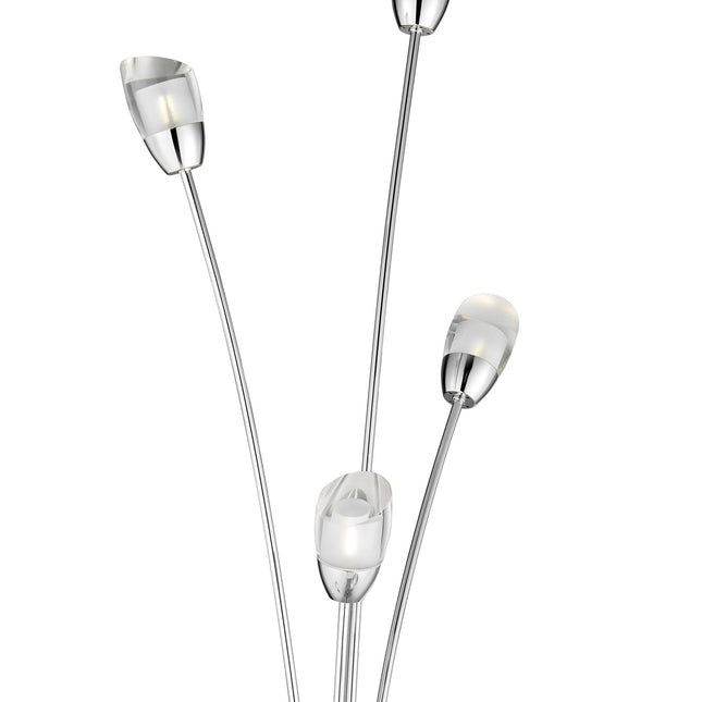 Flower Acrylic Floor Lamp // 6 Light Floor Lamps TriadCommerceInc   