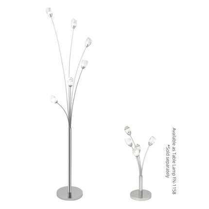Flower Acrylic Floor Lamp // 6 Light Floor Lamps TriadCommerceInc   