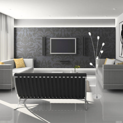 Flower Acrylic Floor Lamp // 6 Light Floor Lamps TriadCommerceInc   