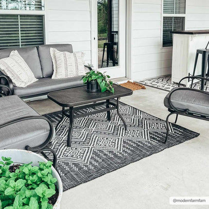 Frankville Black&White All Over Performance Rug Rugs TriadCommerceInc