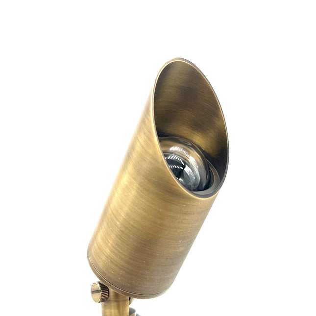 Stelvio Antique Brass Outdoor Low Voltage Spotlight Spot Light TriadCommerceInc