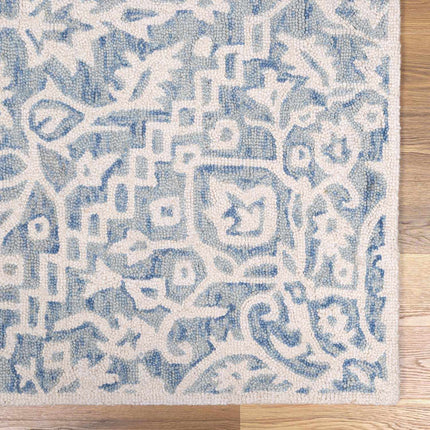 Gagebrook Blue Wool Area Rug Rugs TriadCommerceInc