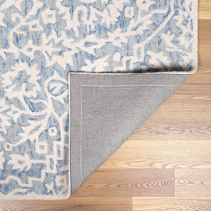 Gagebrook Blue Wool Area Rug Rugs TriadCommerceInc