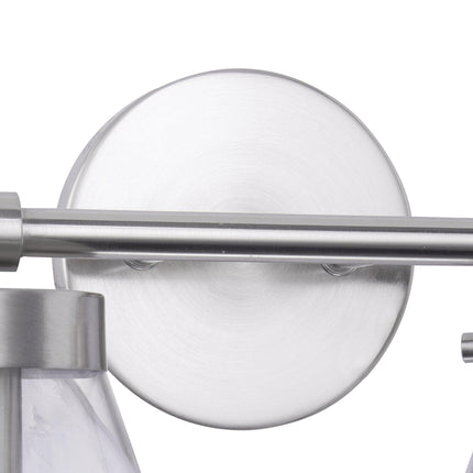 Gleam Modern Farmhouse 2-Light Vanity Light Black Fixture Home Decor > Lighting > Wall Lighting > Wall Sconces TriadCommerceInc