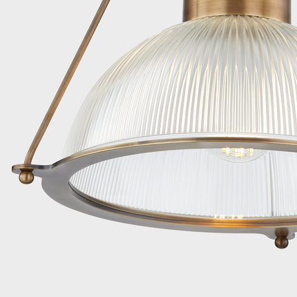 Oakville Semi Flush Ceiling Light in Patina Brass, Small Home Decor > Lighting > Ceiling Lights > Flush Mount Ceiling Lights TriadCommerceInc