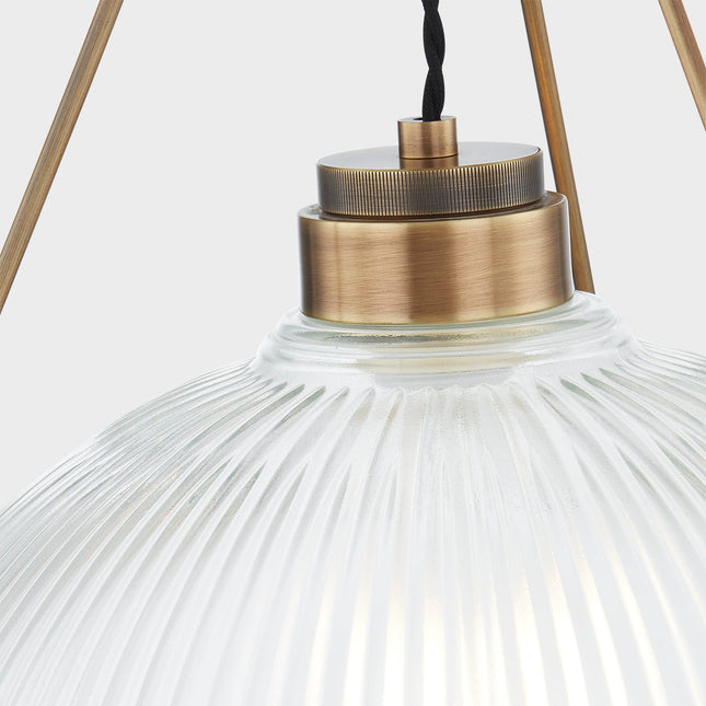 Oakville Semi Flush Ceiling Light in Patina Brass, Large Home Decor > Lighting > Ceiling Lights > Flush Mount Ceiling Lights TriadCommerceInc