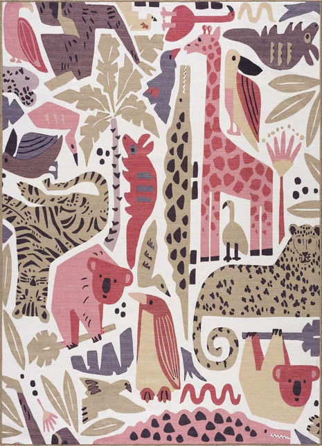 Natal Animal Print Washable Kids Rug Rugs TriadCommerceInc
