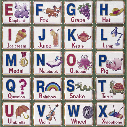 Osric Colorful Alphabet Washable Kids Rug - Clearance Rugs TriadCommerceInc