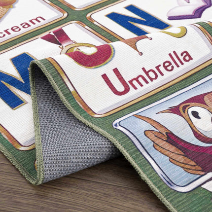 Osric Colorful Alphabet Washable Kids Rug - Clearance Rugs TriadCommerceInc