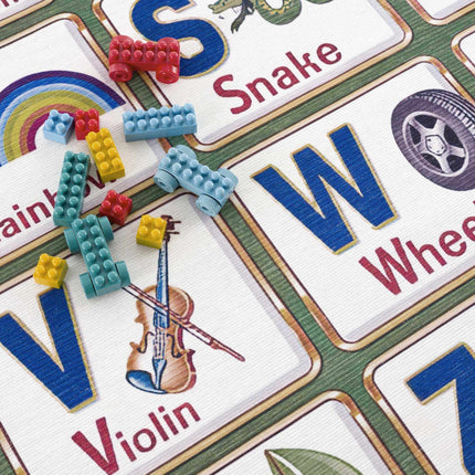 Osric Colorful Alphabet Washable Kids Rug - Clearance Rugs TriadCommerceInc