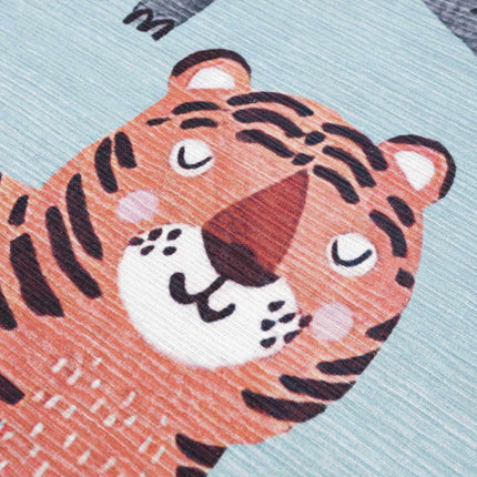 Petey Blue Animal Print Washable Kids Rug - Clearance Rugs TriadCommerceInc