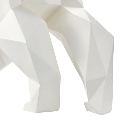 Geometric Ape Sculpture // Matte White Sculpture TriadCommerceInc   