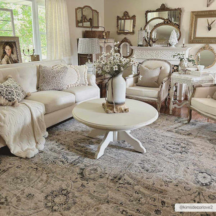 Georgiana Beige Area Rug Rugs TriadCommerceInc 7'10" x 10'2" Rectangle