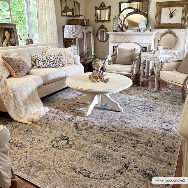 Georgiana Beige Area Rug Rugs TriadCommerceInc