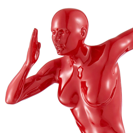 Red Wall Runner 13" Woman Sculpture Sculpture TriadCommerceInc   